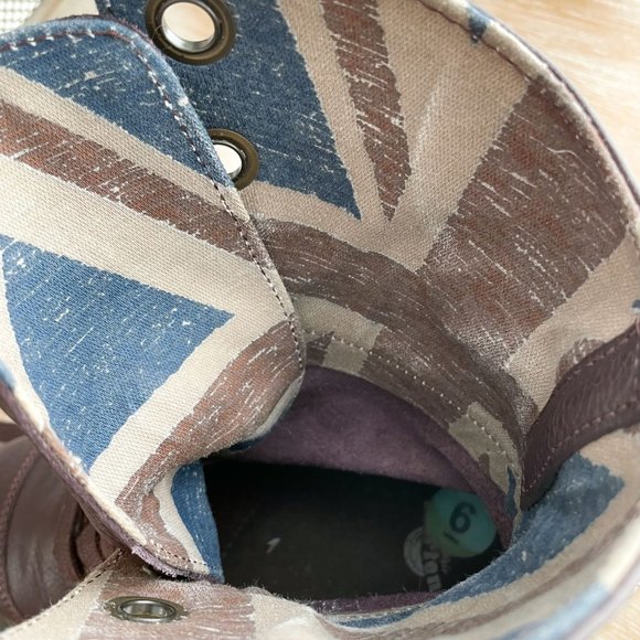 Dr. Martens Brown Leather Aimilie Lace Up Fold Over Boots Triumph Women's Size 6 - Picture 12 of 12